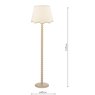 Dar Lighting Dar - Spool Floor Lamp Taupe With Shade