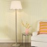 Dar Lighting Dar - Spool Floor Lamp Taupe With Shade