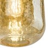 Dar Lighting Dar - Tavia Pendant (Satin Gold and Amber Glass)