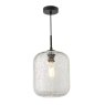 Dar Lighting Dar - Tavia Pendant (Matt Black and Glass)