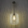 Dar Lighting Dar - Tavia Pendant (Matt Black and Glass)