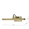 Dar Lighting Dar Tyrus - Brushed Bronze Picture Light LED (35cm)