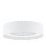 Dar Lighting Dar Fan - Flush White LED Ceiling Light with White Shade