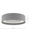 Dar Lighting Dar - Fan Flush White With Shade LED