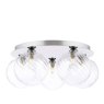Dar Lighting Dar Foley - 5 Light Ceiling Light (Polished Chrome With Closed Glass)