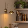 Dar Lighting Dar Hadano - Wall Light (Natural Brass and Aged Brass)
