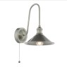 Dar Lighting Dar Hadano - Wall Light (Antique Chrome and Antique Pewter)