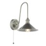 Dar Lighting Dar Hadano - Wall Light (Antique Chrome and Antique Pewter)
