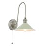 Dar Lighting Dar Hadano - Wall Light (Antique Chrome and Matt Taupe)