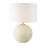 Dar Lighting Dar Havana - Ceramic Table Lamp (Natural Finish With Shade)