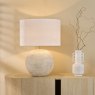 Dar Lighting Dar Havana - Ceramic Table Lamp (Natural Finish With Shade)
