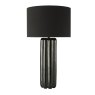 Dar Lighting Dar Hebron - Black Table Lamp (With Shade)