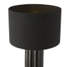 Dar Lighting Dar Hebron - Black Table Lamp (With Shade)