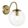 Dar Lighting Dar - Jocelyn Wall Light (Natural Brass and Glass)