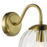 Dar Lighting Dar - Jocelyn Wall Light (Natural Brass and Glass)