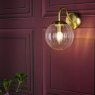 Dar Lighting Dar - Jocelyn Wall Light (Natural Brass and Glass)