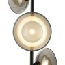 Dar Lighting Dar Kadience - 3 Light Floor Lamp (Satin Black and Smoked Glass)