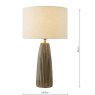 Dar Lighting Dar - Kaulana Table Lamp (Brown With Shade)