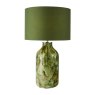 Dar Lighting Dar - Nuria Table Lamp Green Art Glass With Shade