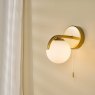 Dar Lighting Dar - Orlena Wall Light Satin Gold and Opal Glass