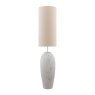 Dar Lighting Dar - Roetta Floor Lamp White and Natural With Shade