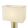 Dar Lighting Dar - Tokori Table Lamp Alabaster and Brushed Gold With Shade