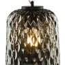 Dar Lighting Dar - Varius Pendant Matt Black and Smoked Glass
