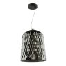 Dar Lighting Dar - Varius Pendant Matt Black and Smoked Glass