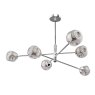 Dar Lighting Dar - Vignette 6 Light Pendant Polished Chrome With Smoked Glass