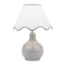 Dar Lighting Laura Ashley - Bramhope Table Lamp (Grey Ceramic with Shade)