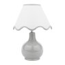 Dar Lighting Laura Ashley - Bramhope Table Lamp (Grey Ceramic with Shade)