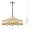 Dar Lighting Laura Ashley - Buckenham 1 Light Pendant (Rattan)