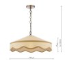 Dar Lighting Laura Ashley - Buckenham 1 Light Pendant (Rattan)
