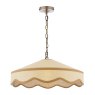 Dar Lighting Laura Ashley - Buckenham 1 Light Pendant (Rattan)