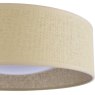 Dar Lighting Laura Ashley - Buckenham 2 Light Flush Rattan Shade with Diffuser
