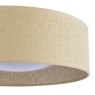 Dar Lighting Laura Ashley - Buckenham 2 Light Flush Rattan Shade with Diffuser