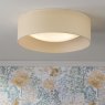 Dar Lighting Laura Ashley - Buckenham 2 Light Flush Rattan Shade with Diffuser