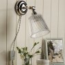 Dar Lighting Laura Ashley - Callaghan Plugged Wall Light (Polished Nickel with Glass)
