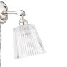 Dar Lighting Laura Ashley - Callaghan Plugged Wall Light (Polished Nickel with Glass)