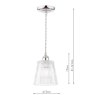 Dar Lighting Laura Ashley - Callaghan Pendant (Polished Nickel)