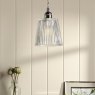 Dar Lighting Laura Ashley - Callaghan Pendant (Polished Nickel)