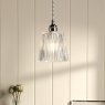 Dar Lighting Laura Ashley - Callaghan Pendant (Polished Nickel)