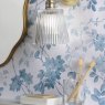 Dar Lighting Laura Ashley - Callaghan Wall Light (Matt Antique Brass and Ribbed Glass)
