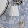 Dar Lighting Laura Ashley - Callaghan Wall Light (Polished Nickel and Glass)