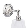Dar Lighting Laura Ashley - Callaghan Wall Light (Polished Nickel and Glass)