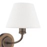 Dar Lighting Laura Ashley - Denston Wall Light (Antique Bronze)