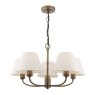 Dar Lighting Laura Ashley - Denston 5 Light Pendant (Antique Bronze)