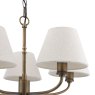 Dar Lighting Laura Ashley - Denston 5 Light Pendant (Antique Bronze)