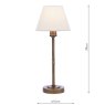Dar Lighting Laura Ashley - Denston Table Lamp (Antique Bronze)