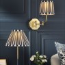 Dar Lighting Laura Ashley - Denwick Wall Light (Matt Antique Brass)